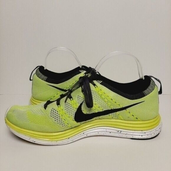 NIKE Flyknit Lunar1+ Volt Marathon Athletic Shoes Men's Sz 10 - Picture 9 of 12